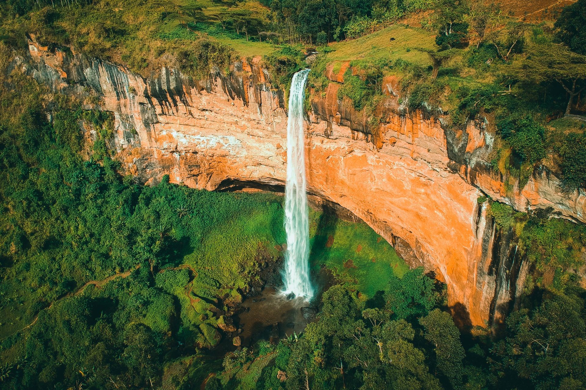 Sipi Falls Kapkwai Elgon eastern Uganda hiking