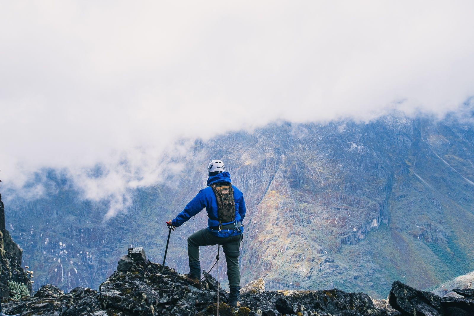 Traveling - packing (preparing) for adventure trip concept
